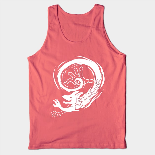 Summoner Class - White Design Tank Top by CliffeArts